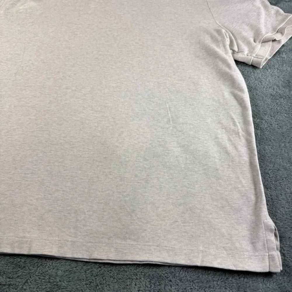 Polo Ralph Lauren Classic Fit Heathered Gray Short Sleeve‎ Polo Shirt Mens L